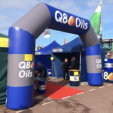 Self-ventilated inflatable: Inflatable arch, dome, tent