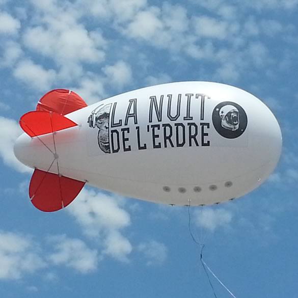 Helium blimp for the festival La nuit de l'Erdre
